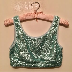 Forever 21 Sequin Crop Top